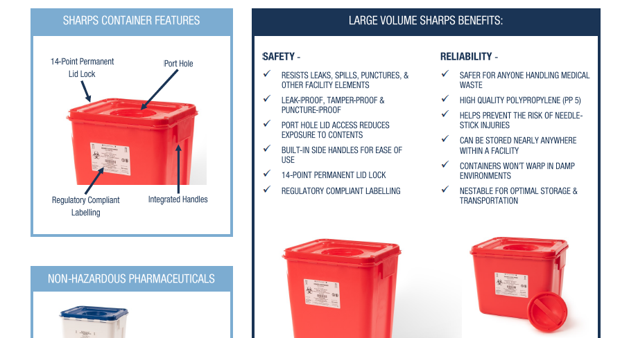 BWS Large Volume Disposable Sharps Container Resource Guide