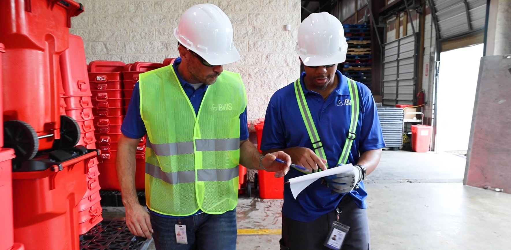 Two BWS technicians on the job