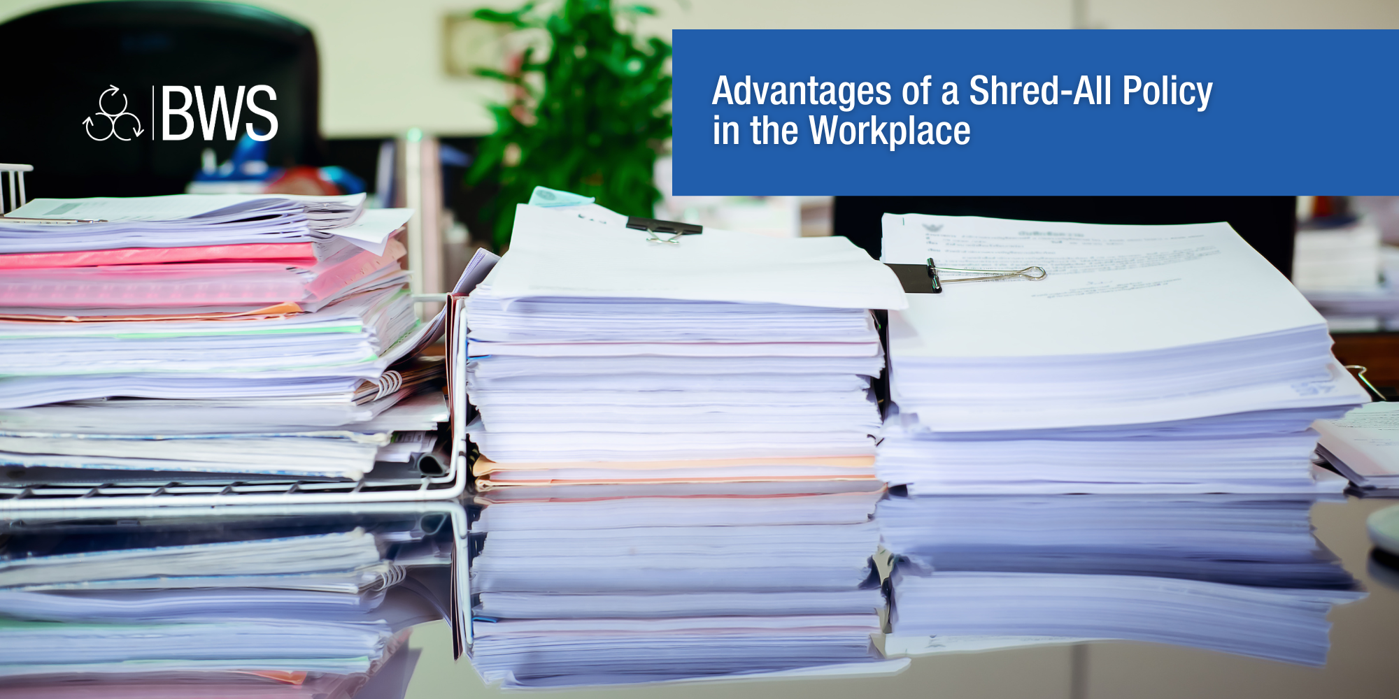 Advantages of a shred all policy in the workplace