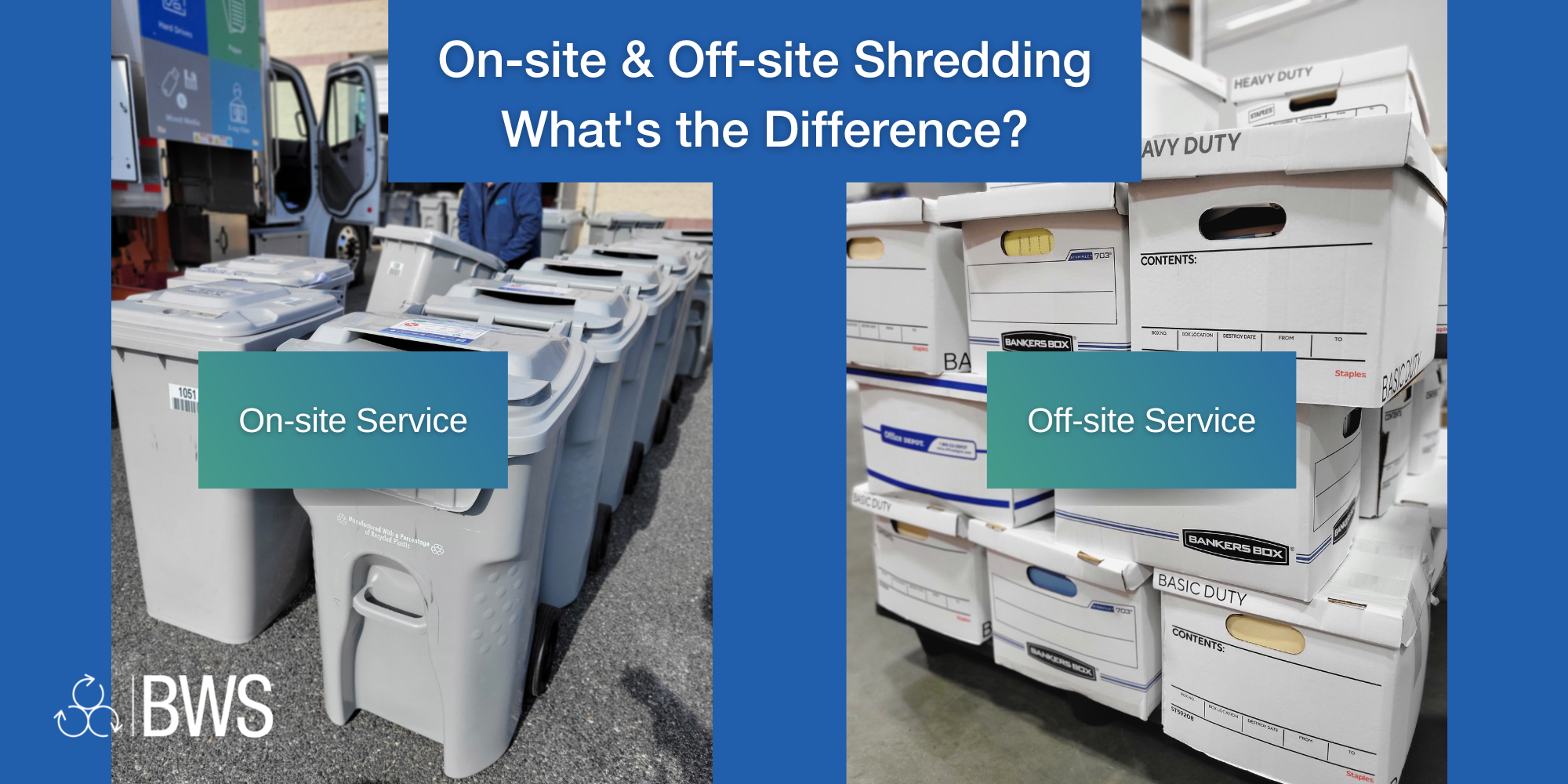 On-site shred and off-site shred what's the difference